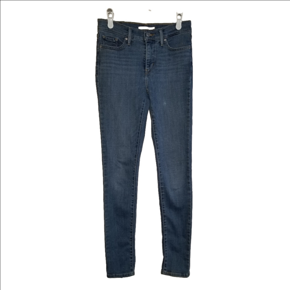 Levi's 311 Skinny Shaping Womens Tapered Leg Blue Jeans Label Reads Size  26